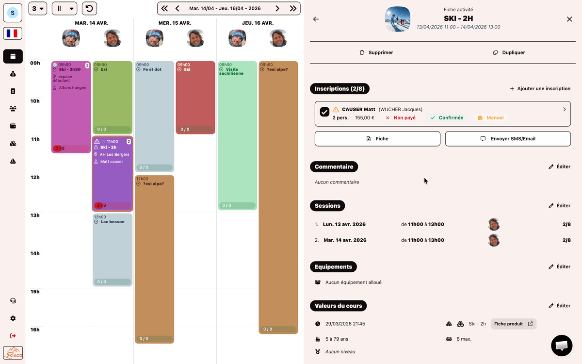 Module de réservation en ligne Izidoor