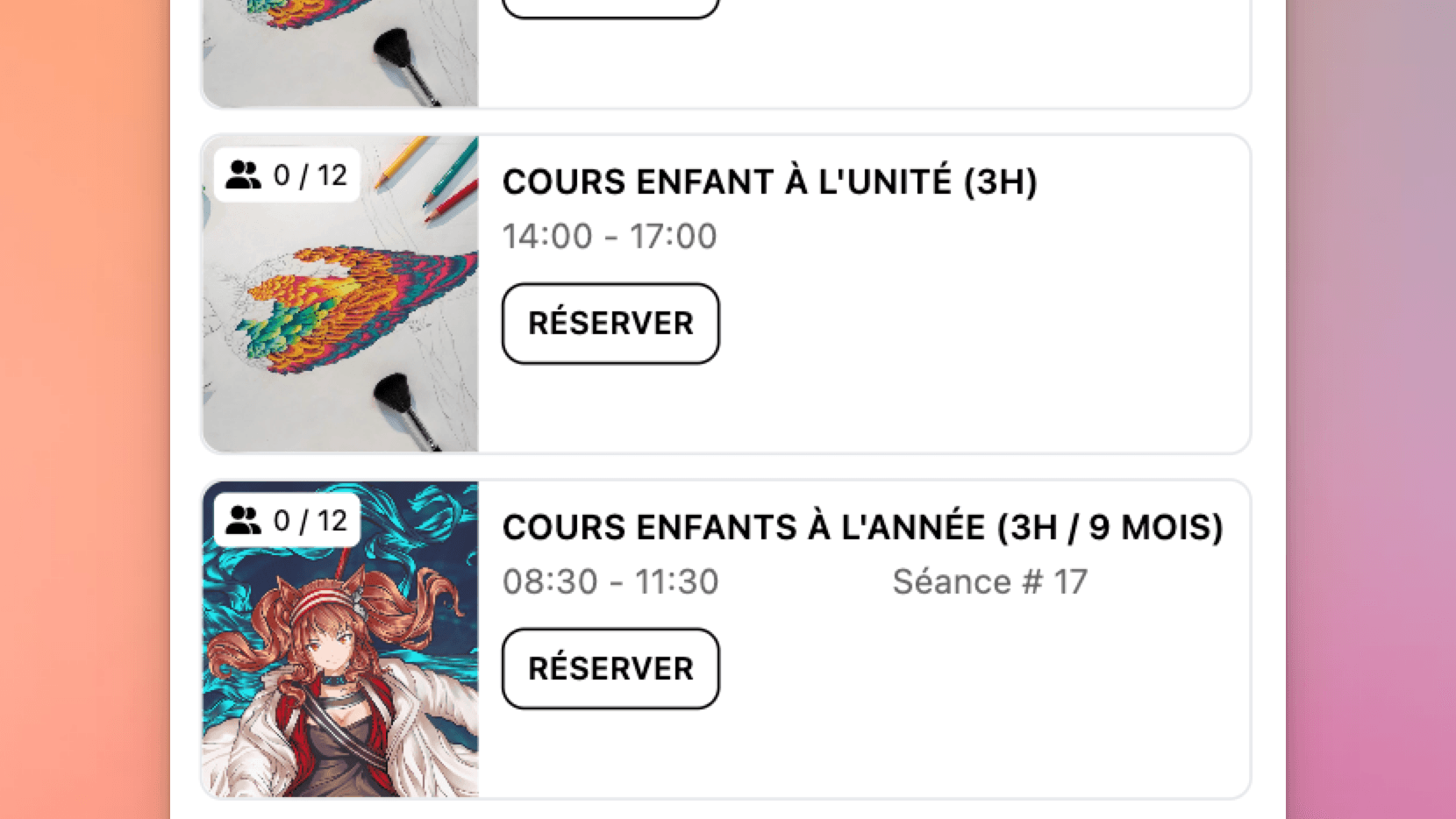 Réservation en ligne sans commission