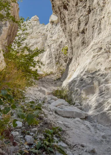 Canyon avec toboggan naturel