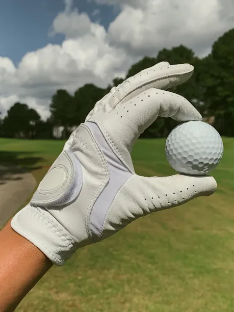 Moniteur de golf expliquant le grip à un élève sur le practice