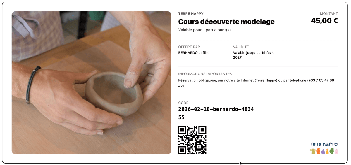 Bons cadeaux en ligne moniteur de golf Izidoor