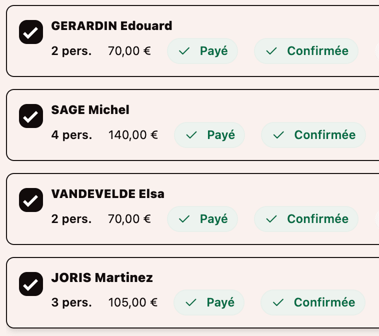 Réservations payées en avance Izidoor