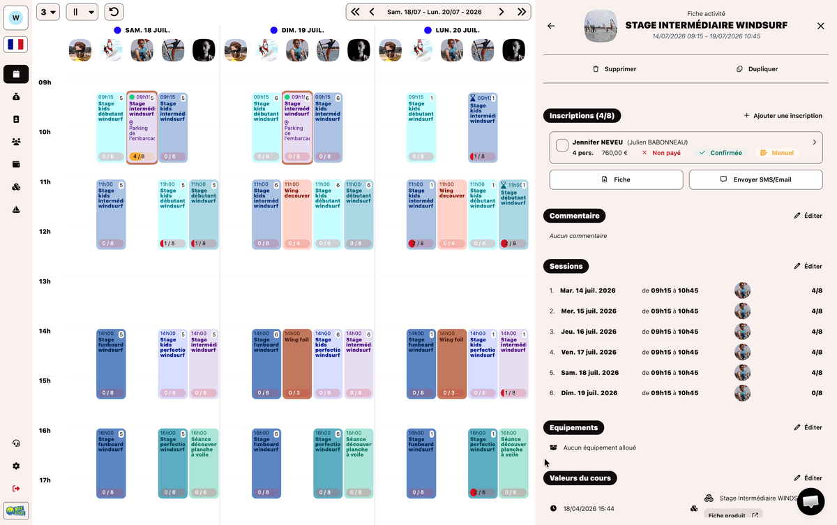 Planning interactif Izidoor