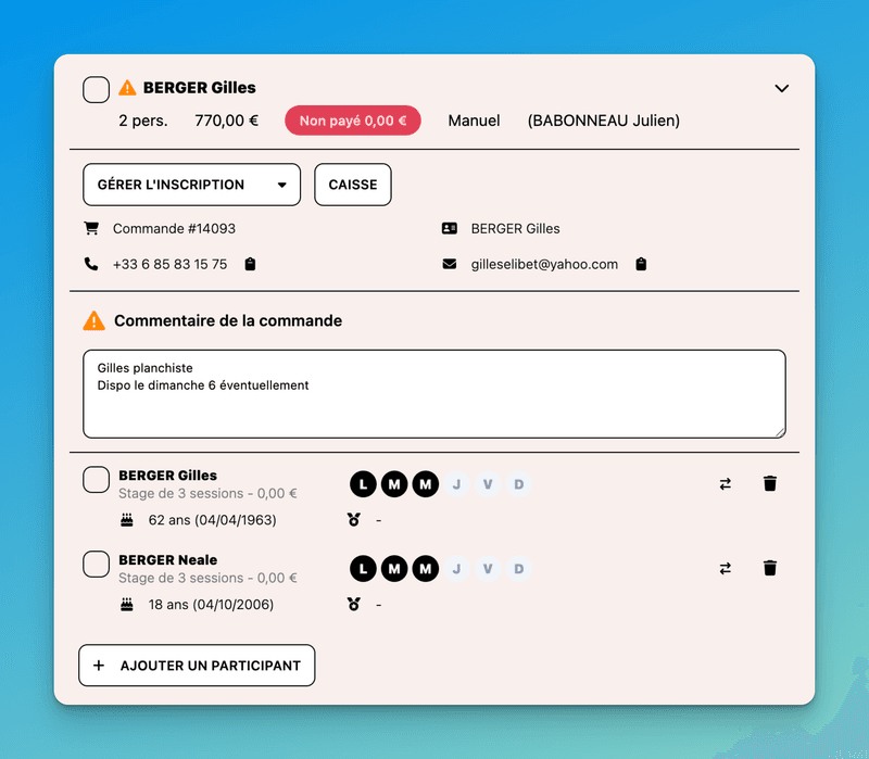 Réassignation rapide moniteur