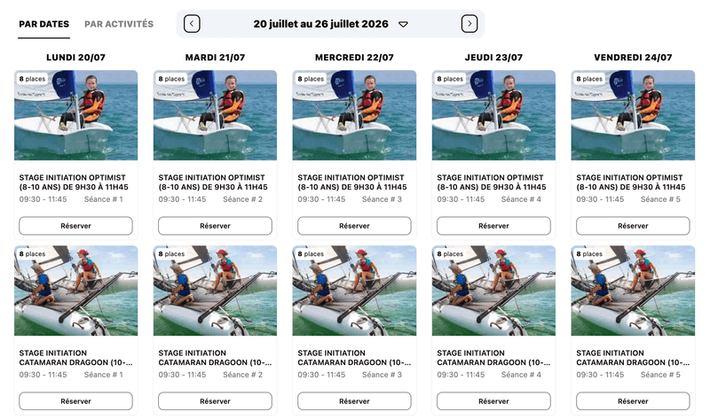 Module de réservation en ligne Izidoor