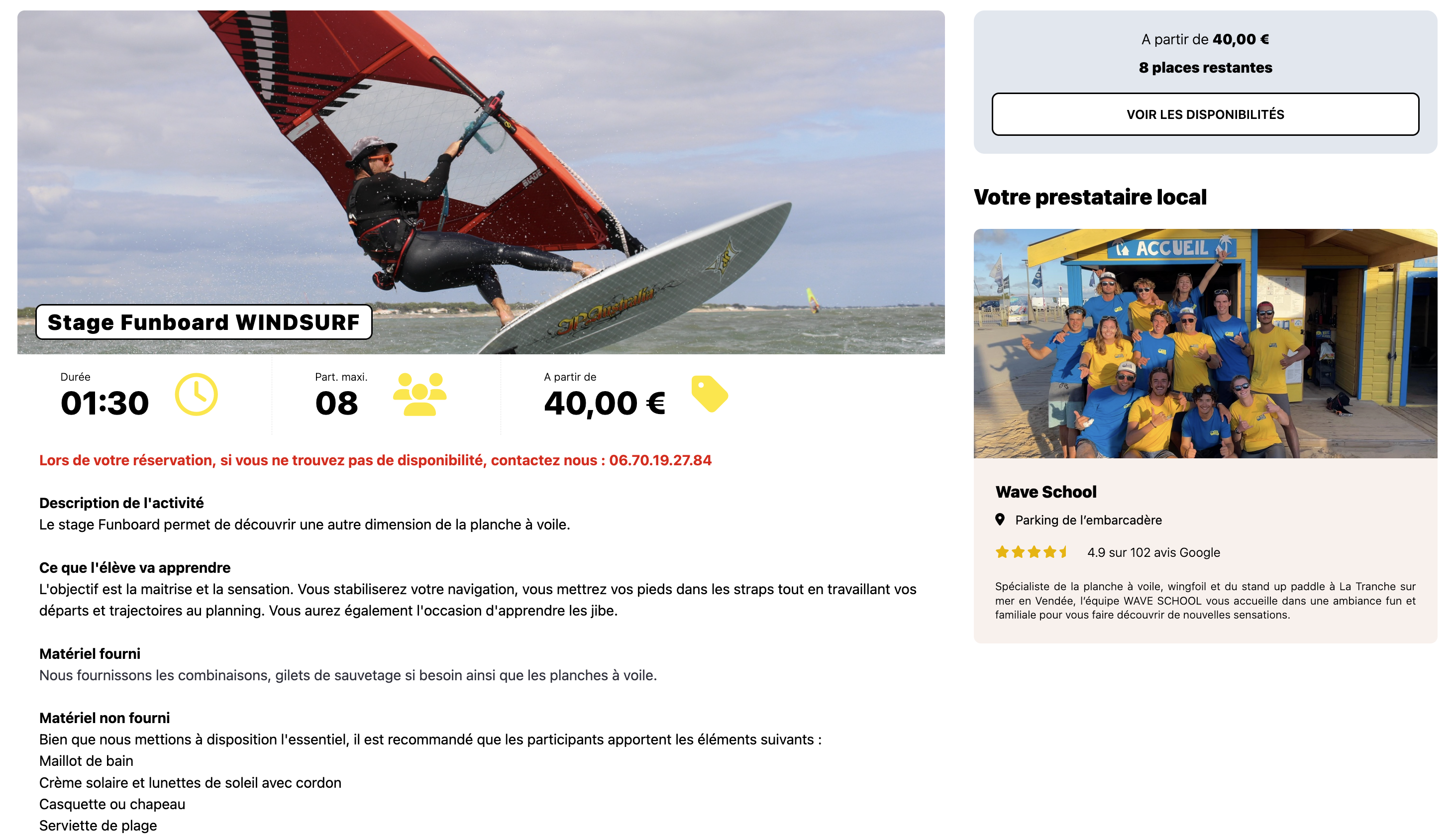 Description produit avec tarification Izidoor