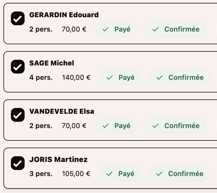 Encaissement Izidoor