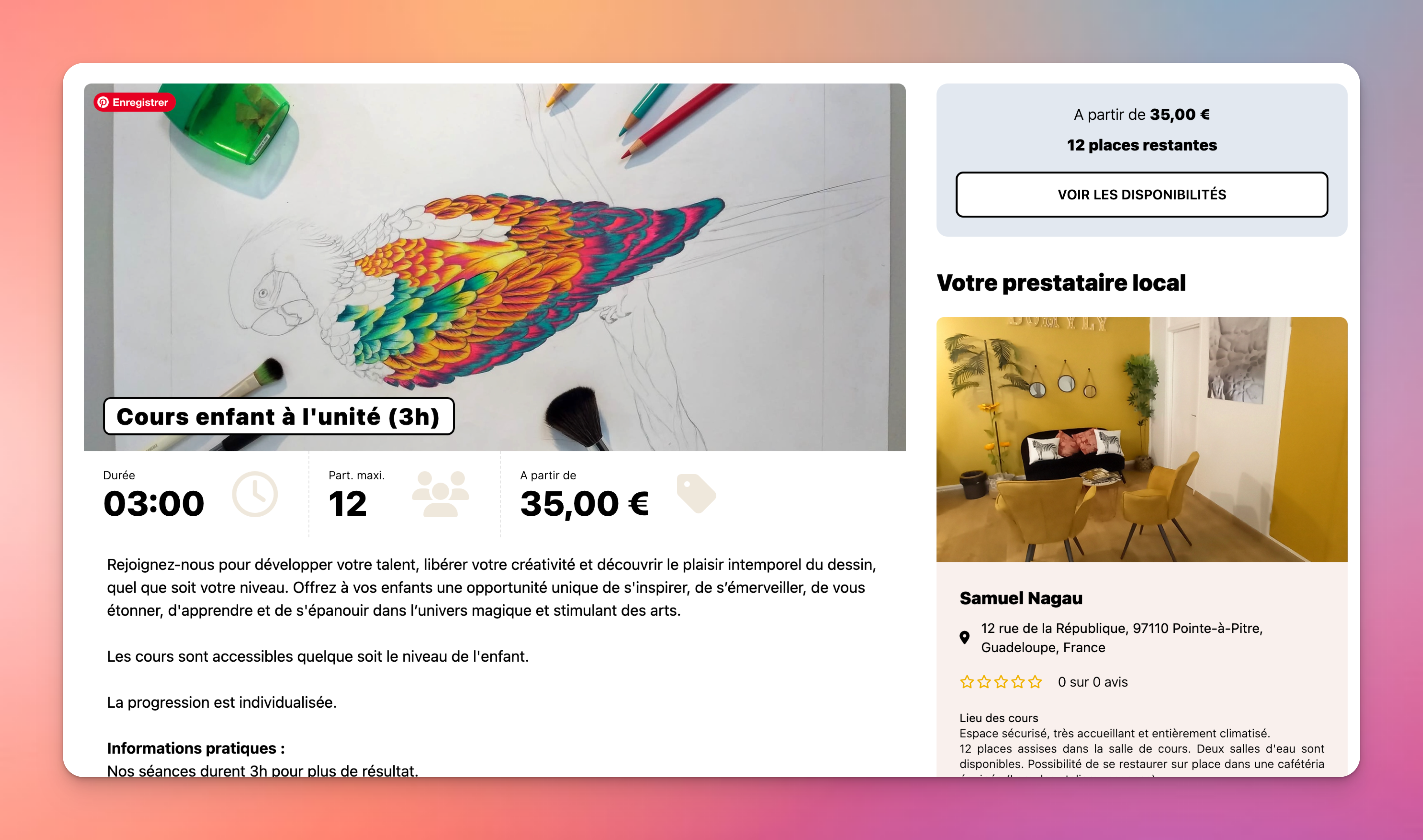 Vente de bons cadeaux en ligne