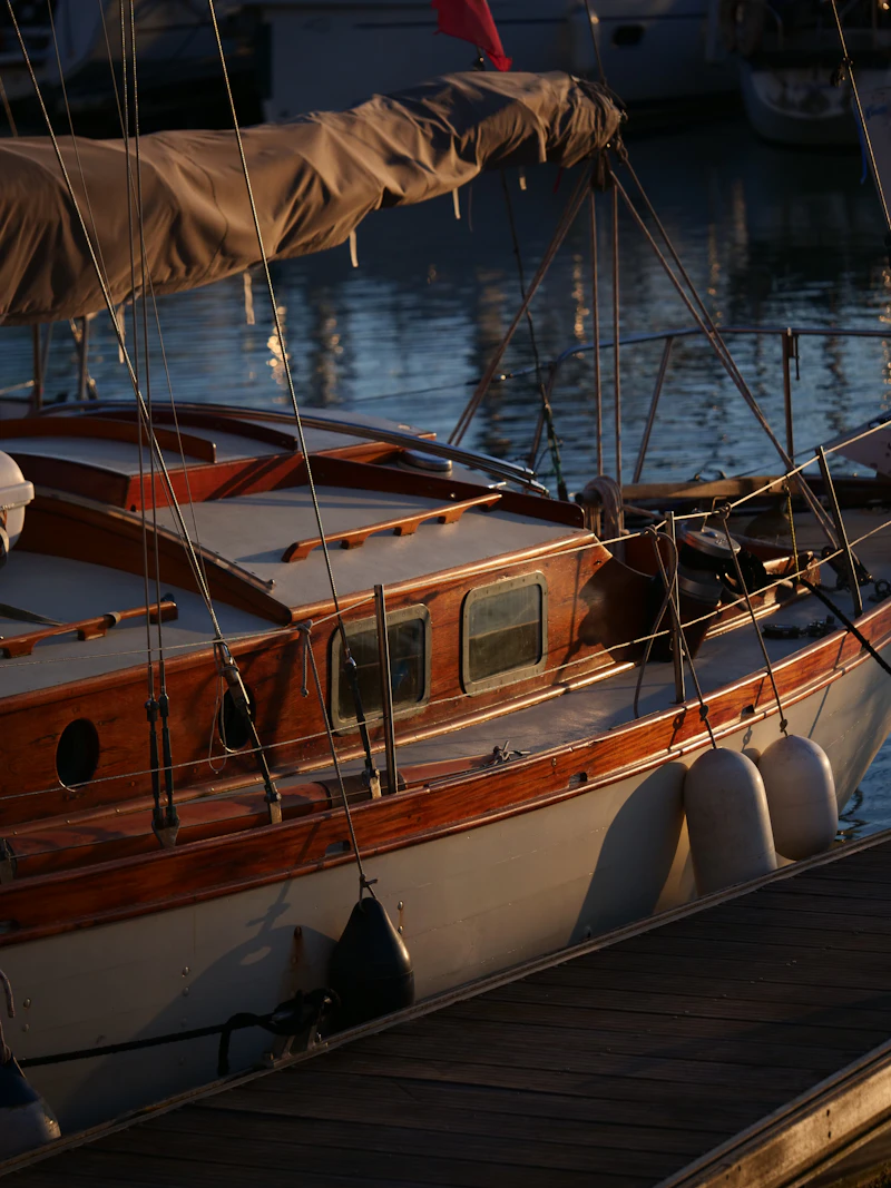 Voilier au mouillage